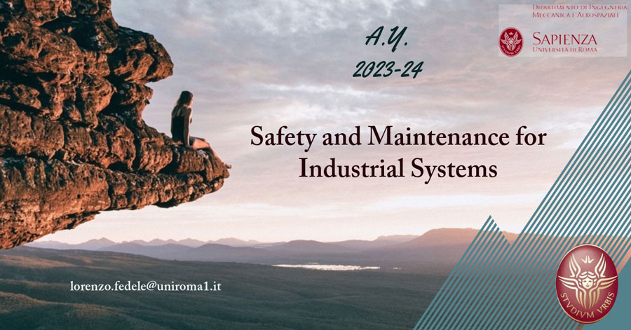 Safety and Maintenance for Industrial Systems 2023-'24