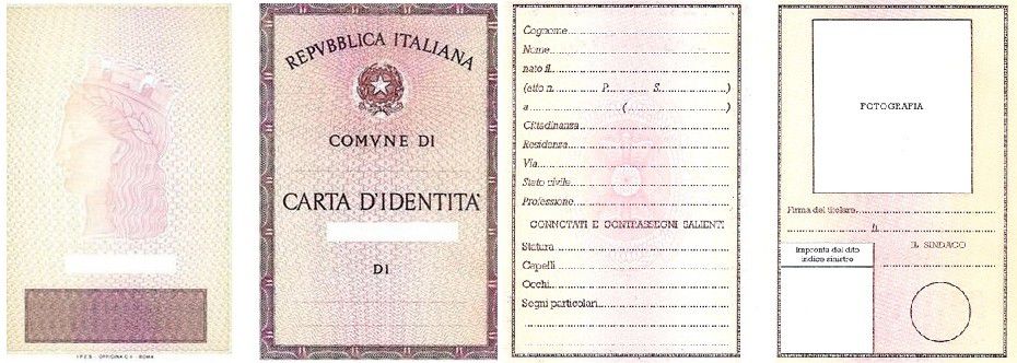 Carta d'identità - Vecchio formato