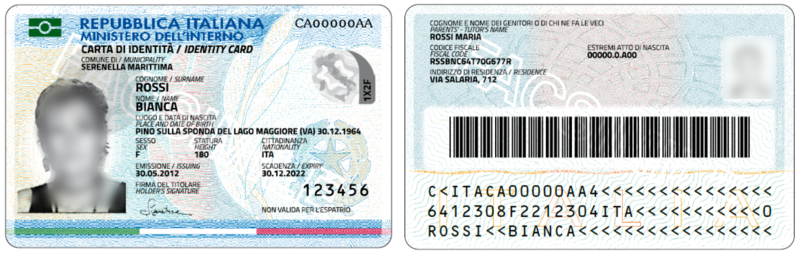 Carta d'identità - Nuovo Formato