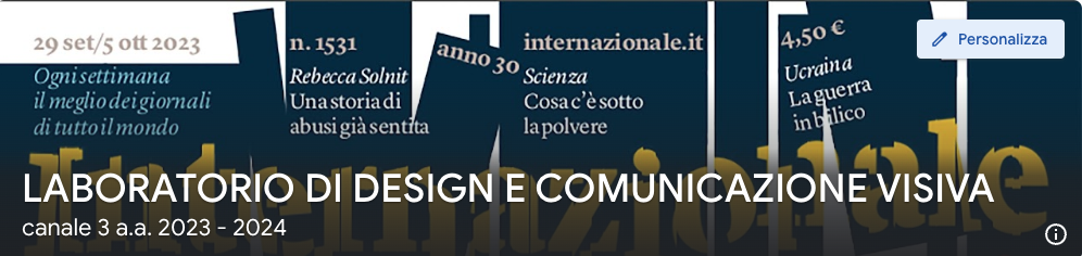 Laboratorio di Design e Comunicazione Visiva