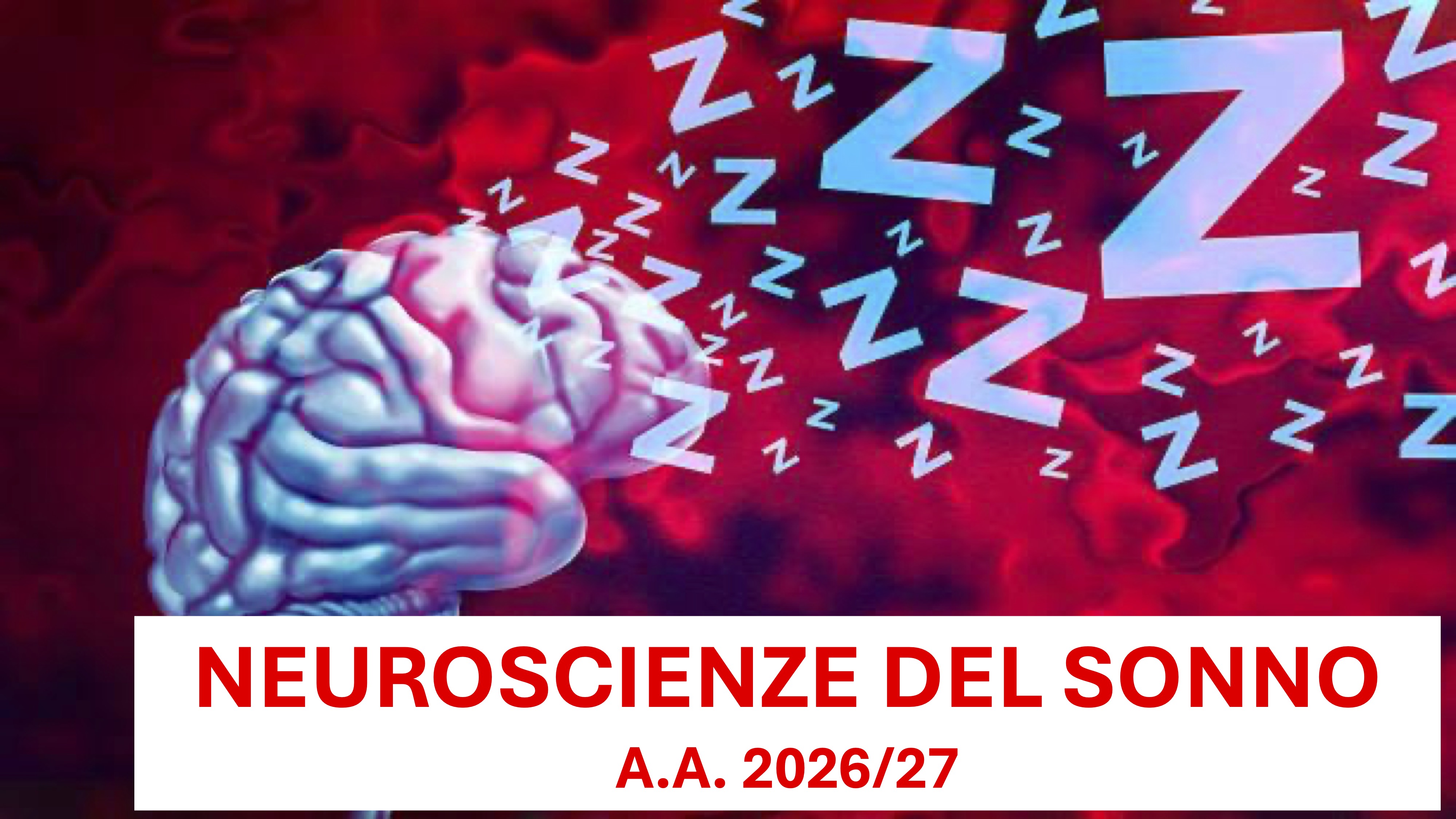 Neuroscienze del Sonno A.A. 2026/27