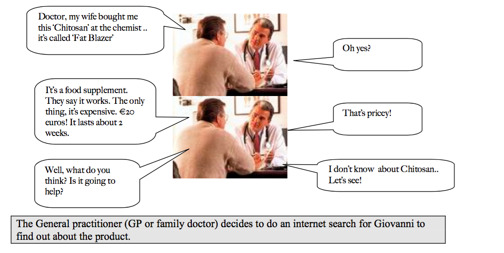 Conversation with the  GP (family doctor)